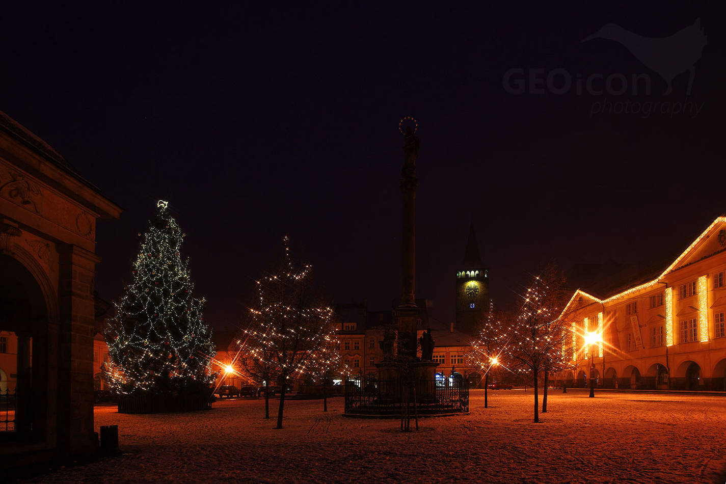 Jičín town Christmas 2016 , East Czechia.