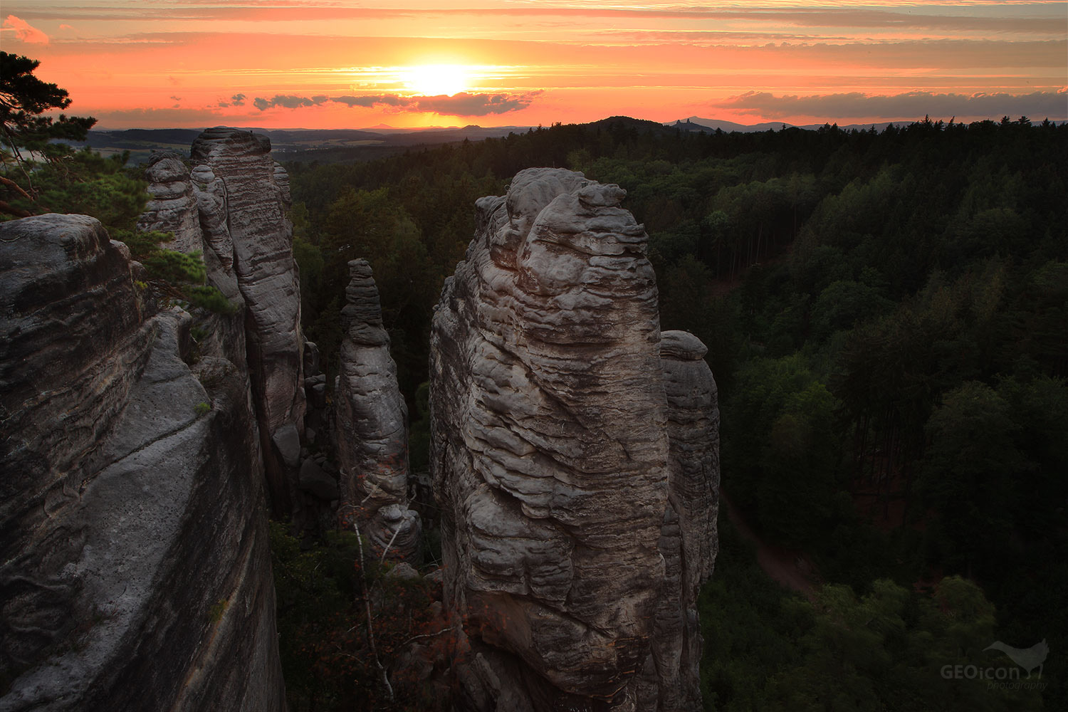 Prachov rocks, Bohemian paradise, Czech republic.
