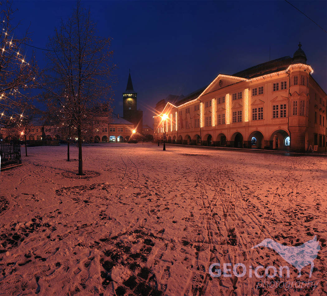 Jičín town Christmas 2016 , East Czechia.
