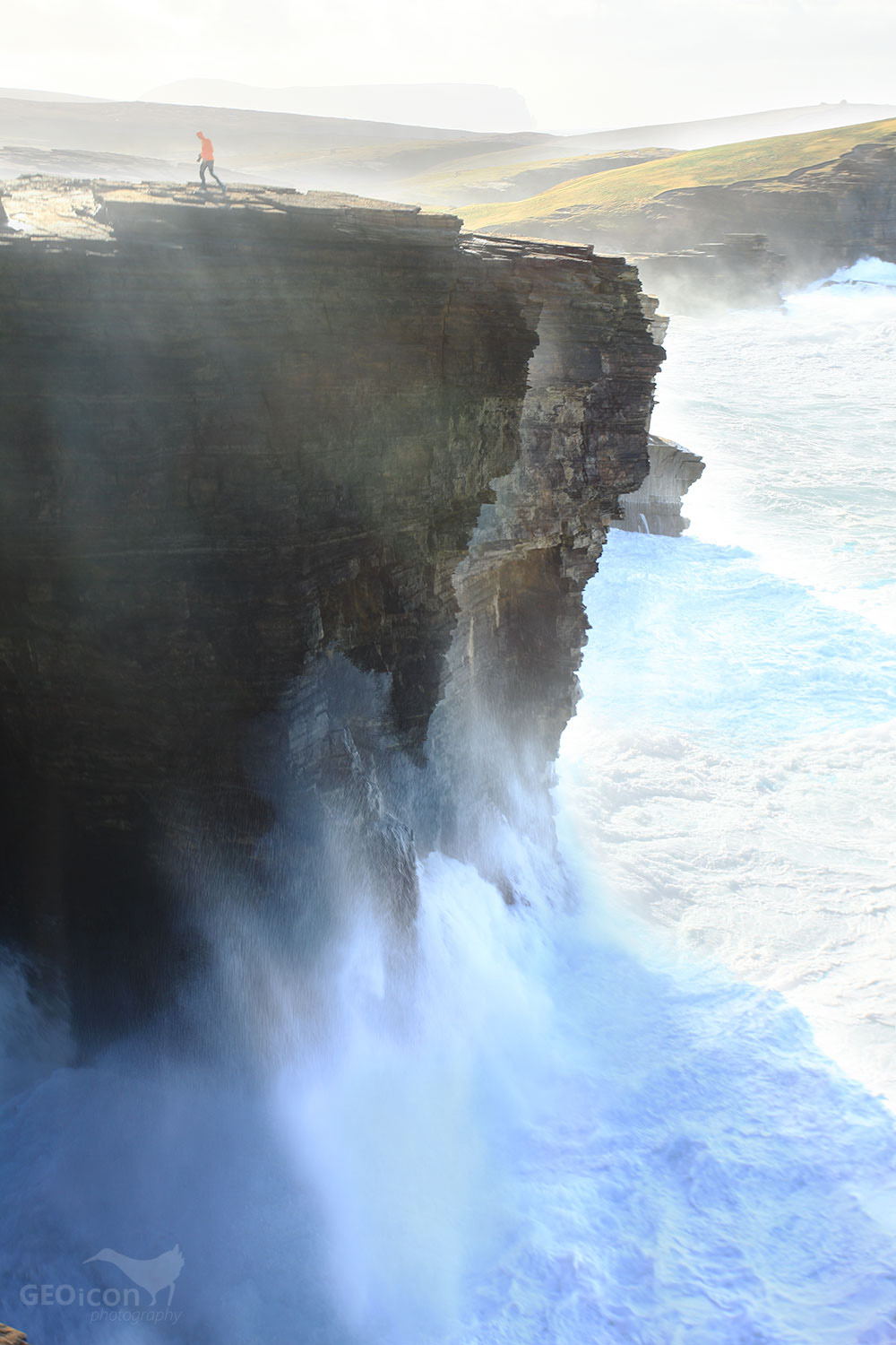 Yesnaby, Sea stack, Orkneys islands, Scotland.