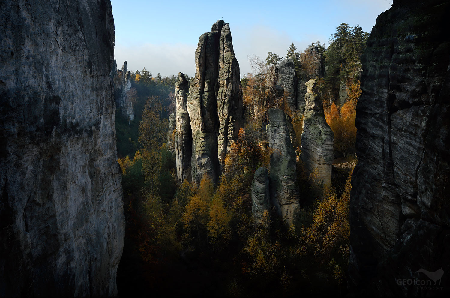 Prachov rocks, Bohemian paradise, Czech republic.