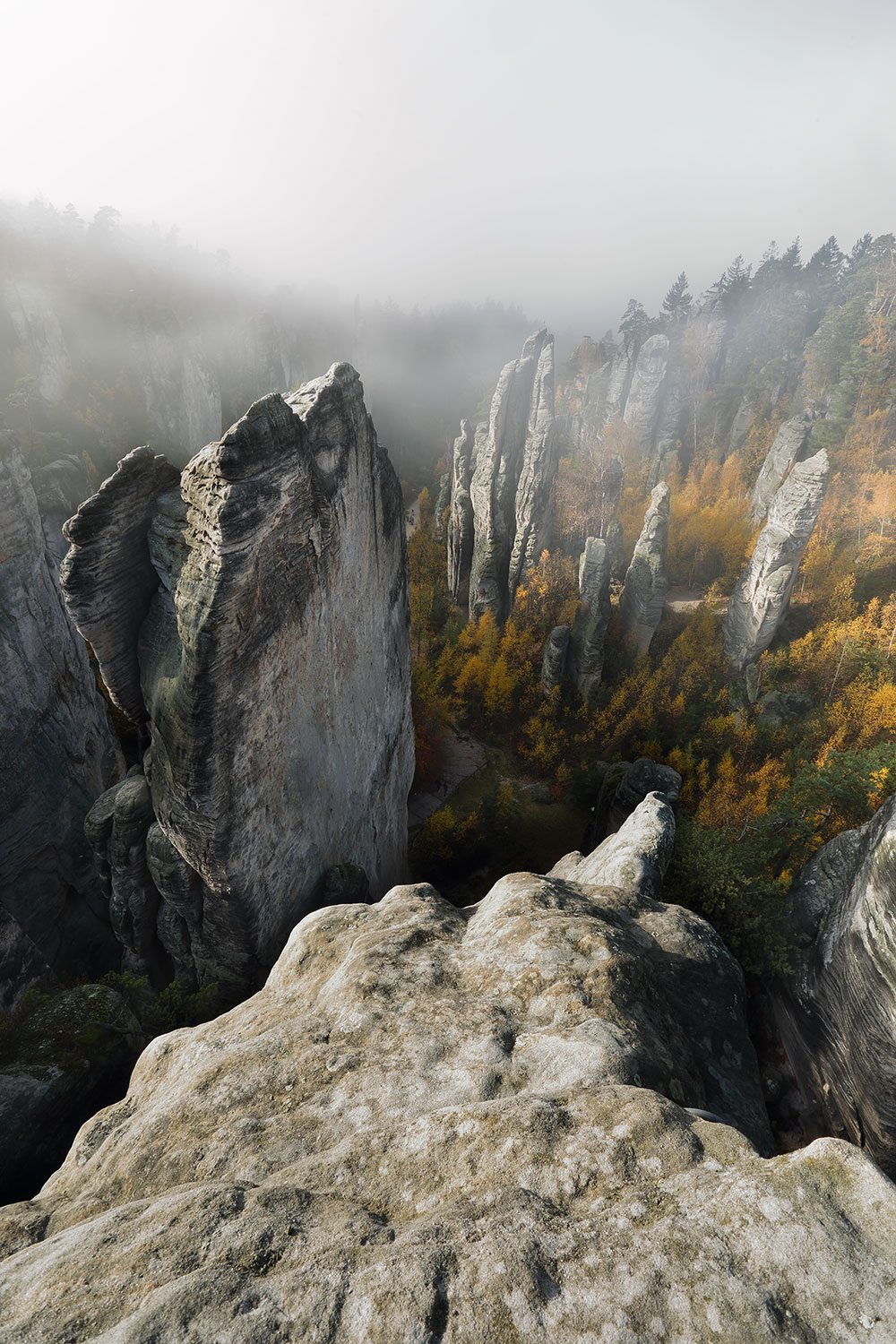 Prachov rocks, Bohemian paradise, Czech republic.