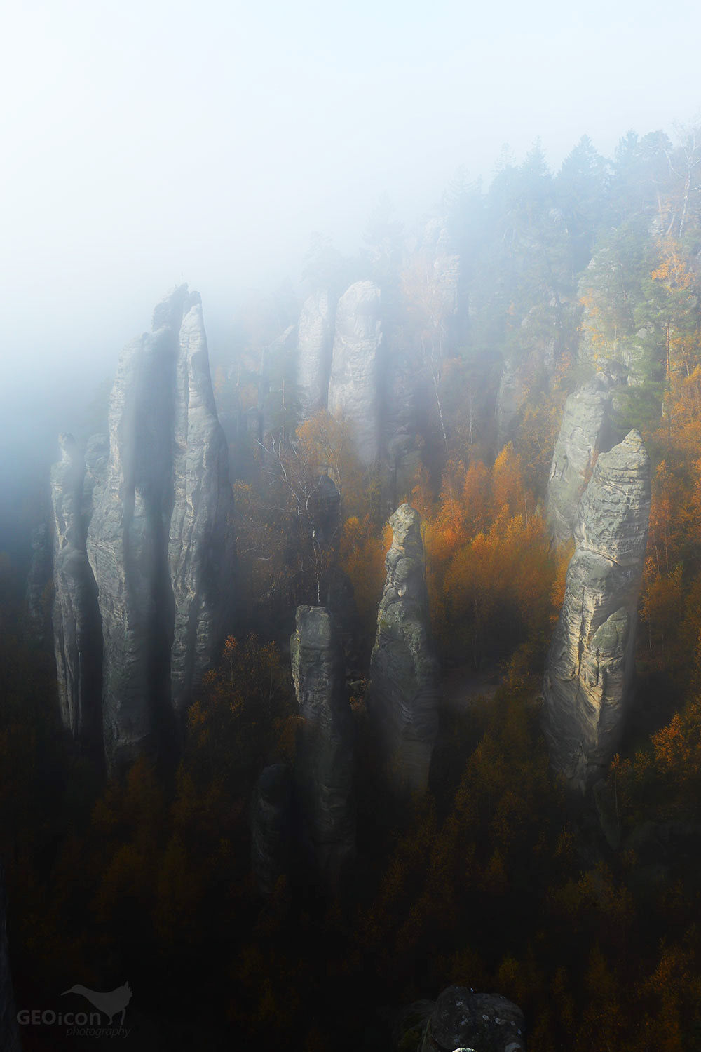 Prachov rocks, Bohemian paradise, Czech republic.