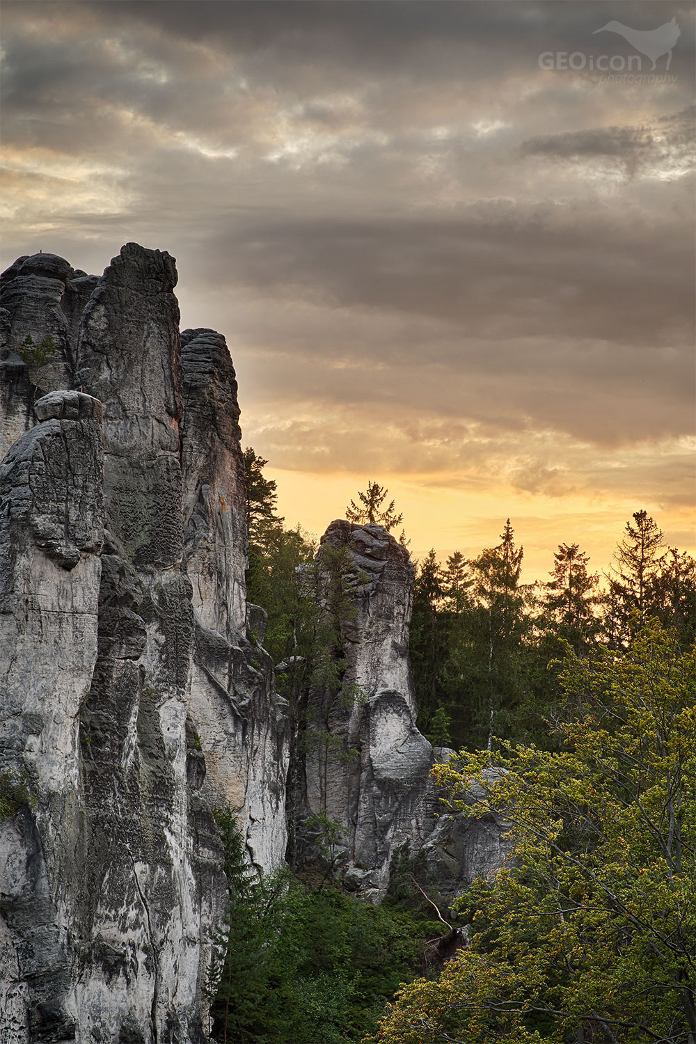 Prachov rocks, Bohemian paradise, Czech republic.